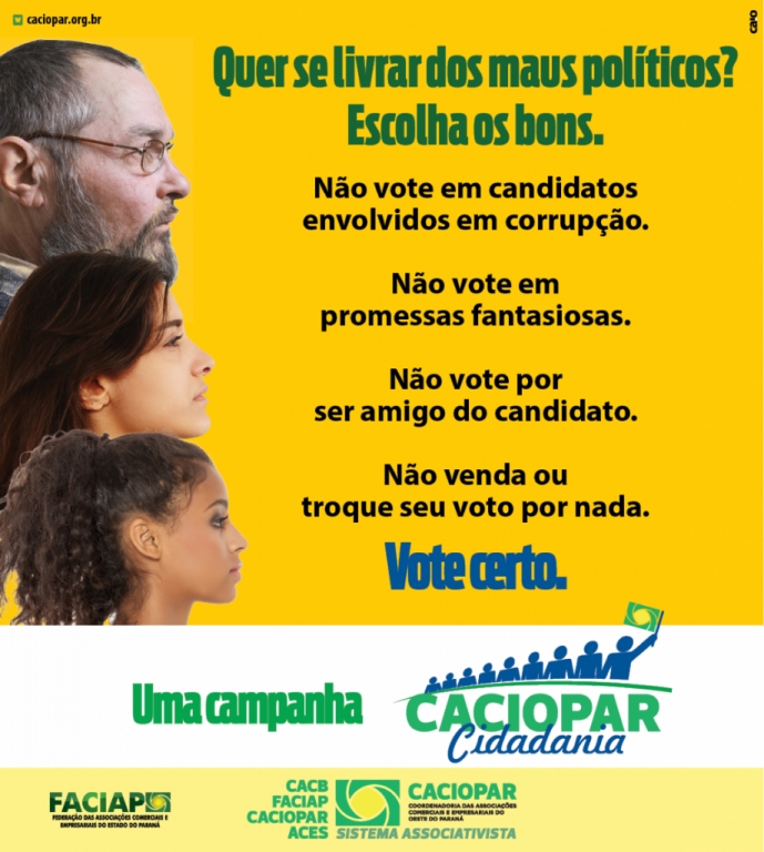 FACIAP LANÇA CAMPANHA VOTE CERTO