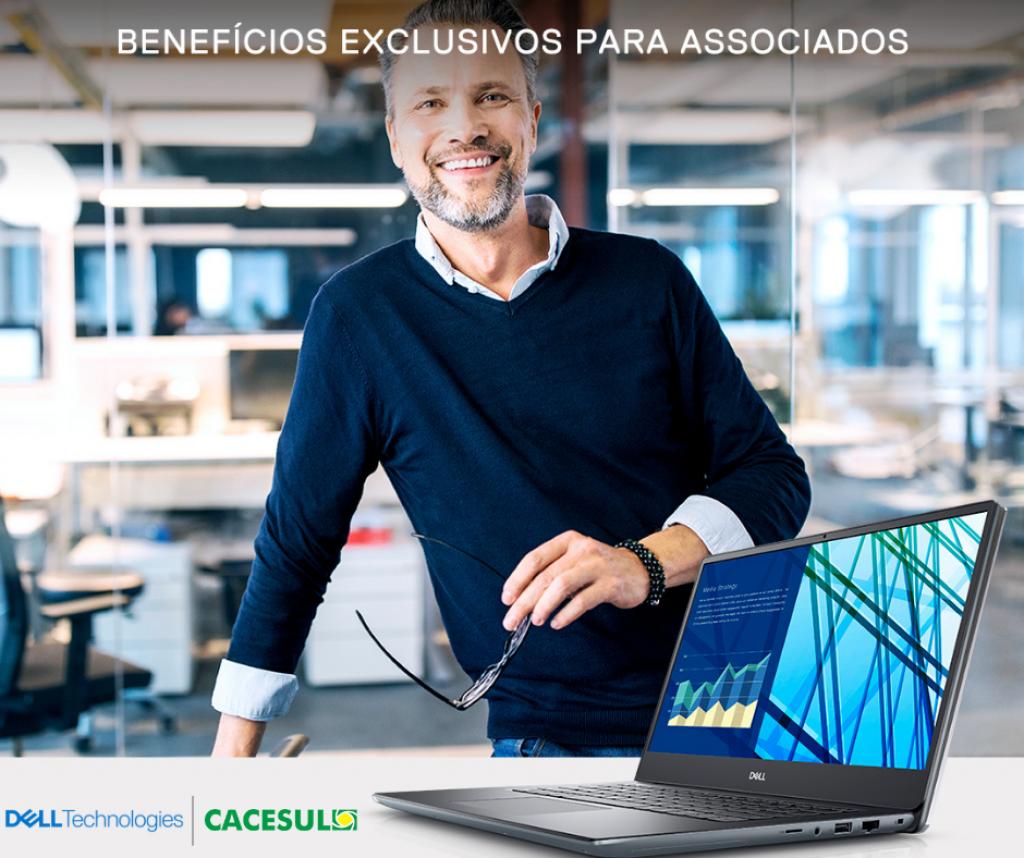 Cacesul firma parceria de descontos com a Dell, empresa referência em tecnologia